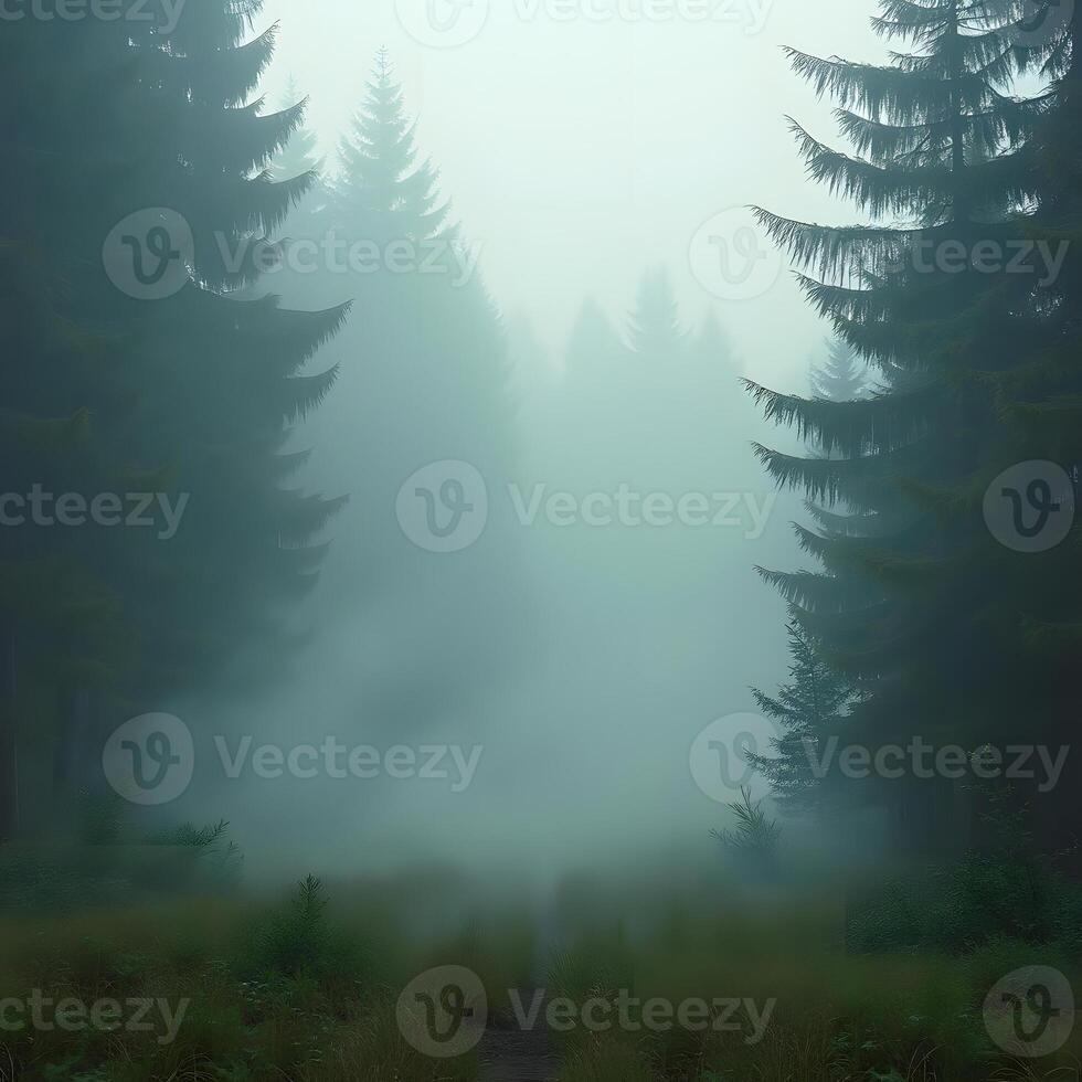 Enigmatic Forest Clearing A Swirling Symphony of Fragrance photo