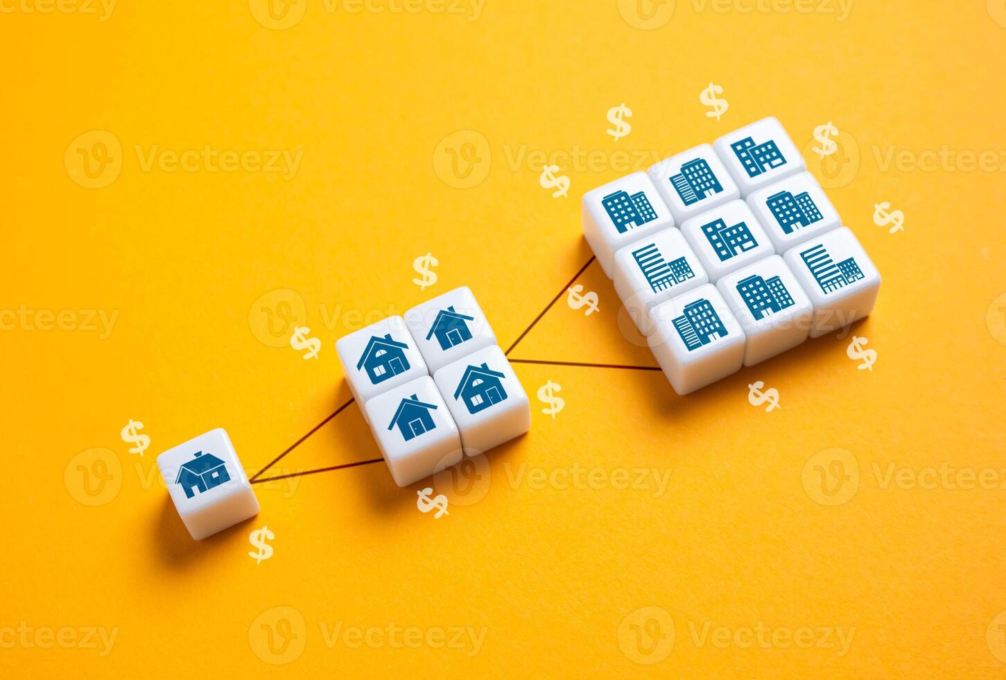 Growth of real estate and profits from it. Development of the city, population growth. Economic growth, housing demand, and infrastructure development photo