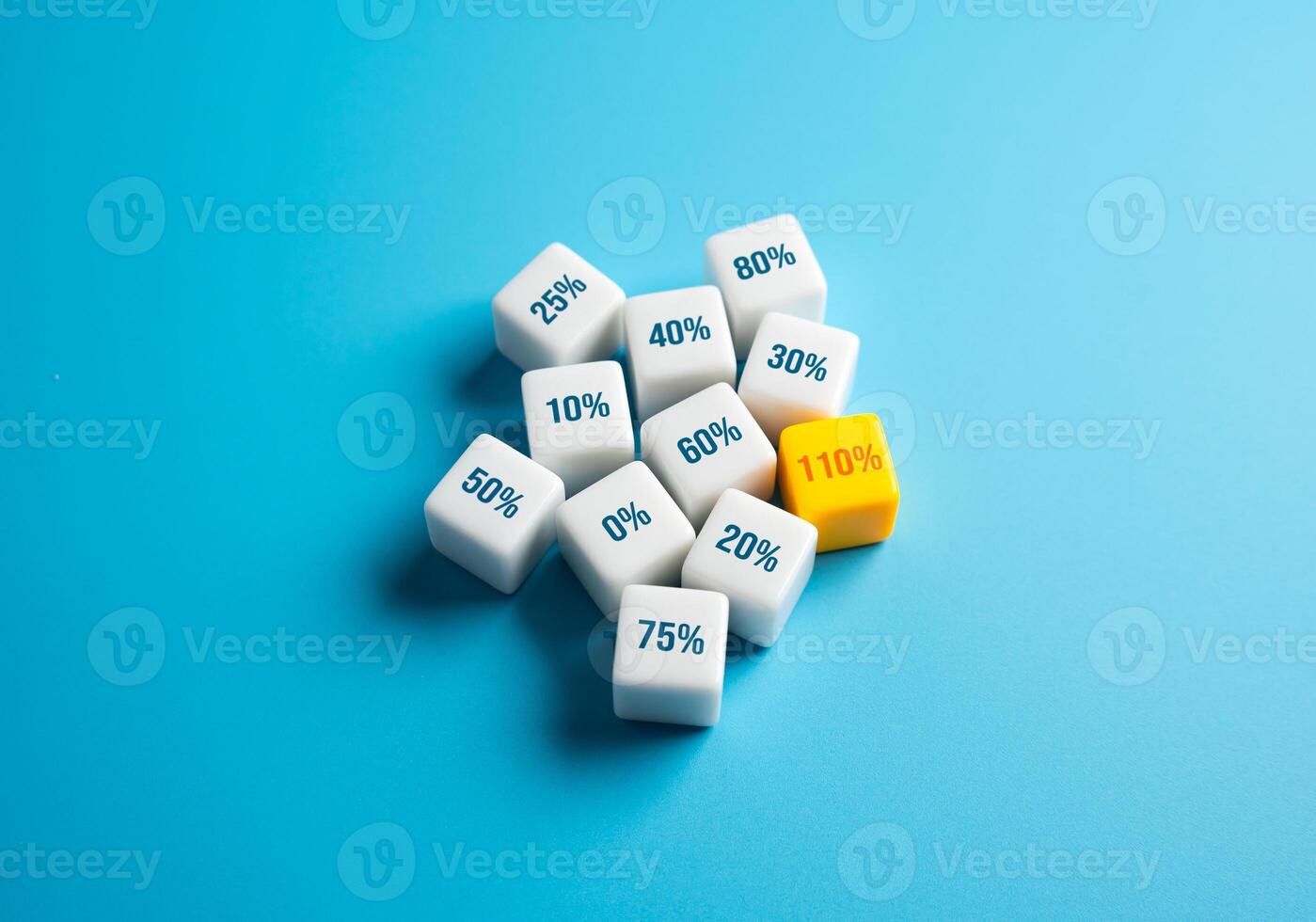Excellent indicator among others. Exceeded all expectations. 110 percent efficiency. Goal overachievement. Peak productivity. Performance metrics that stand out in competitive environments. photo