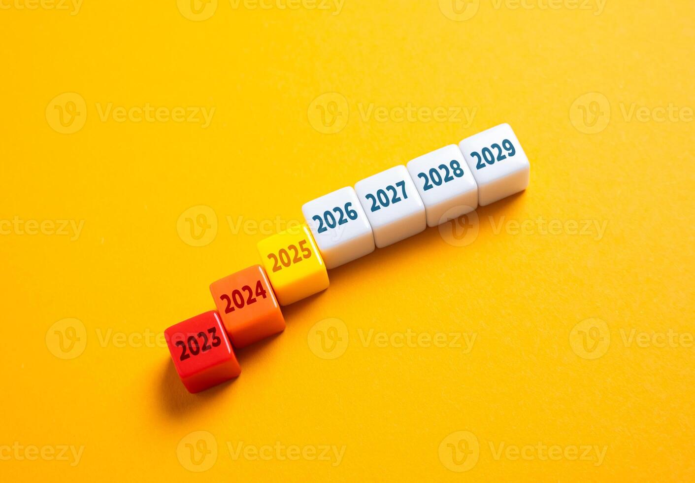 The passing years until the end of the decade. The expiration of time. Countdown to milestones. Life transitions, project deadlines, and reflections on the passage of time. photo