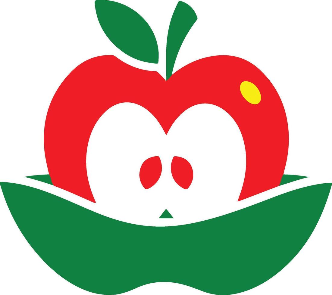 Apple Icon Illustration Art Design vector