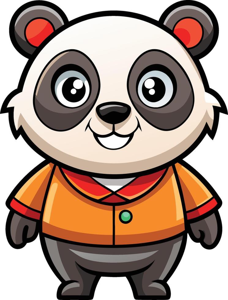 Playful Baby Panda Artwork Available on EPS File vector