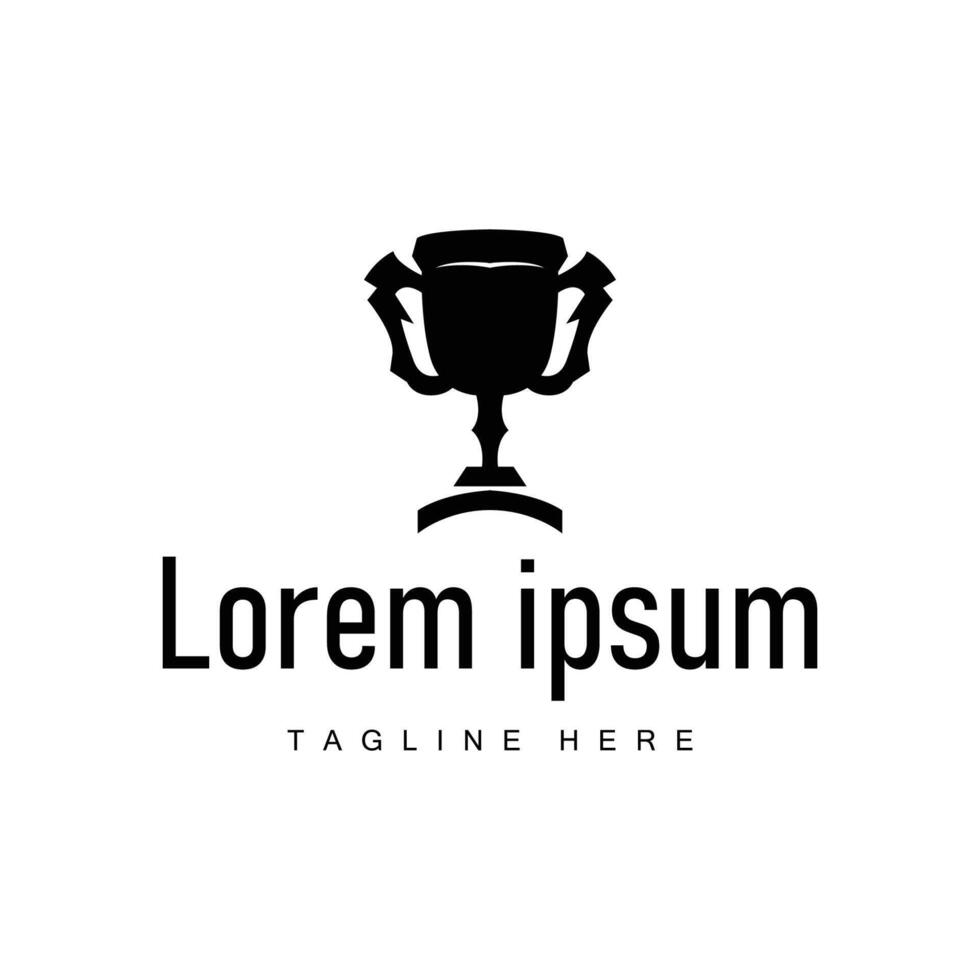 illustration championship logo trophy design contest win template symbol vector