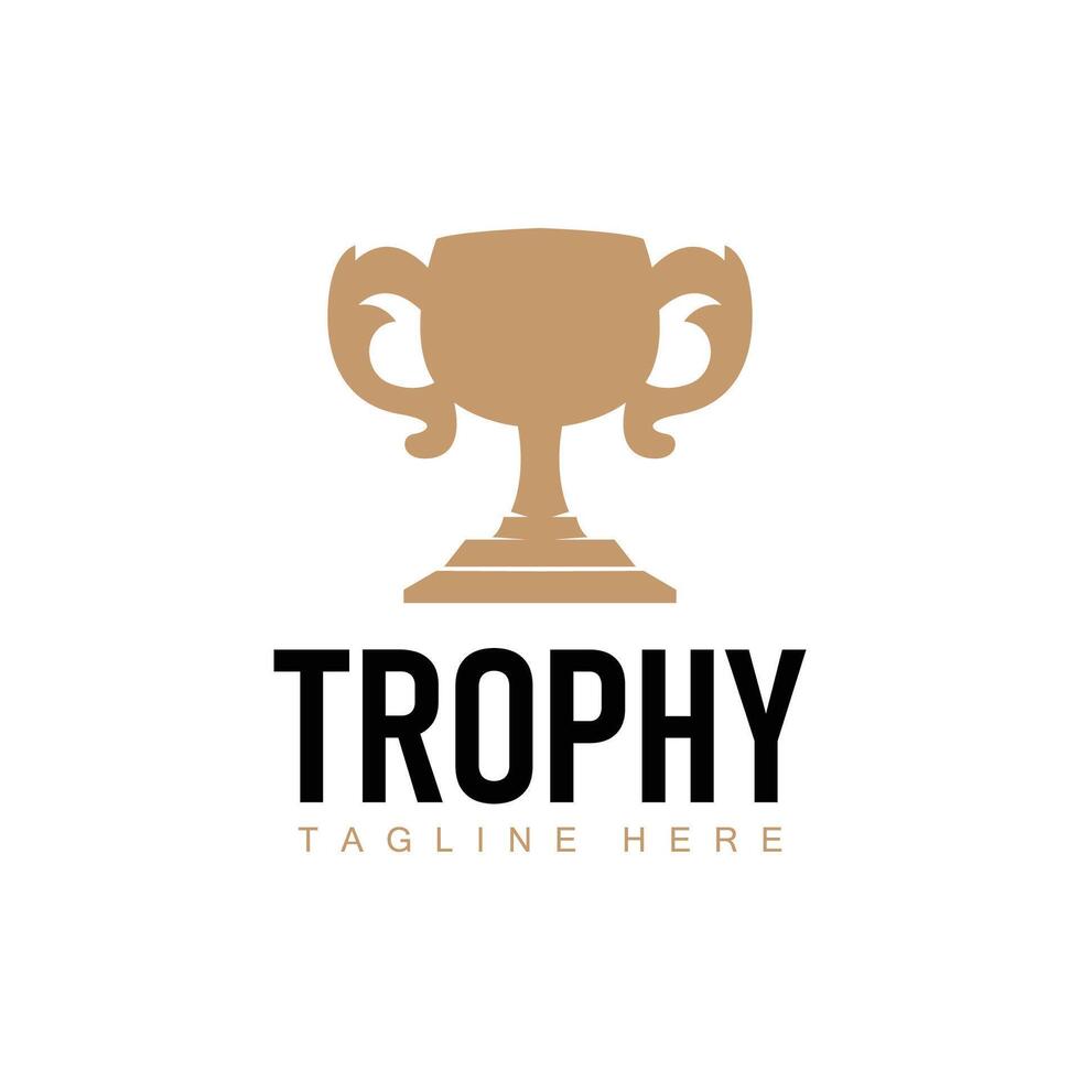illustration victory logo trophy design win template symbol vector