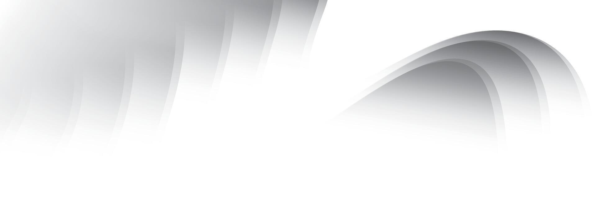 Abstract white and gray color, modern design stripes background with curve lines, wavy pattern illustration. vector