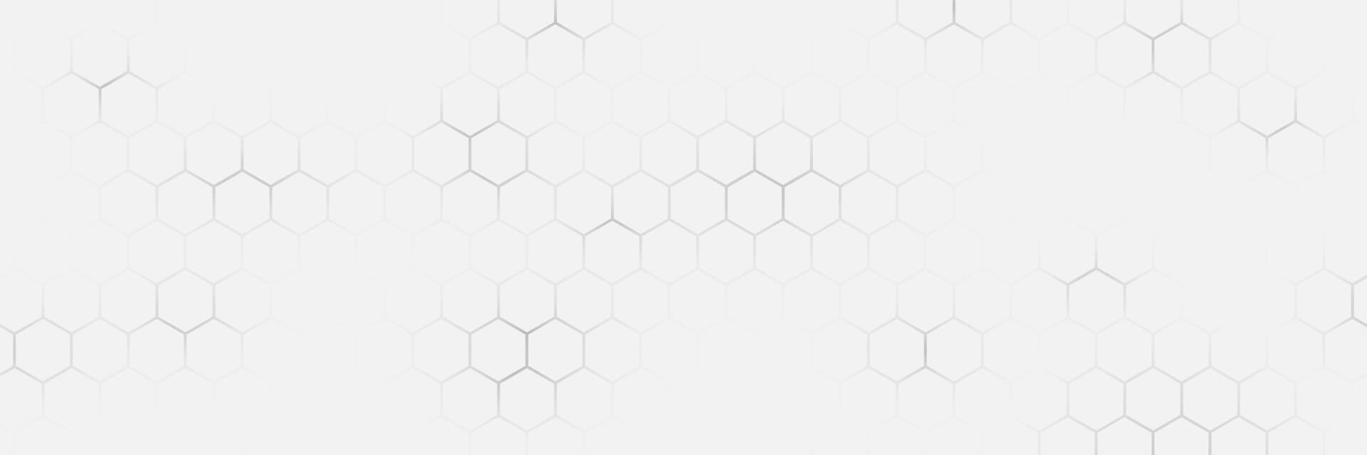 Minimal White Hexagonal Abstract Background vector