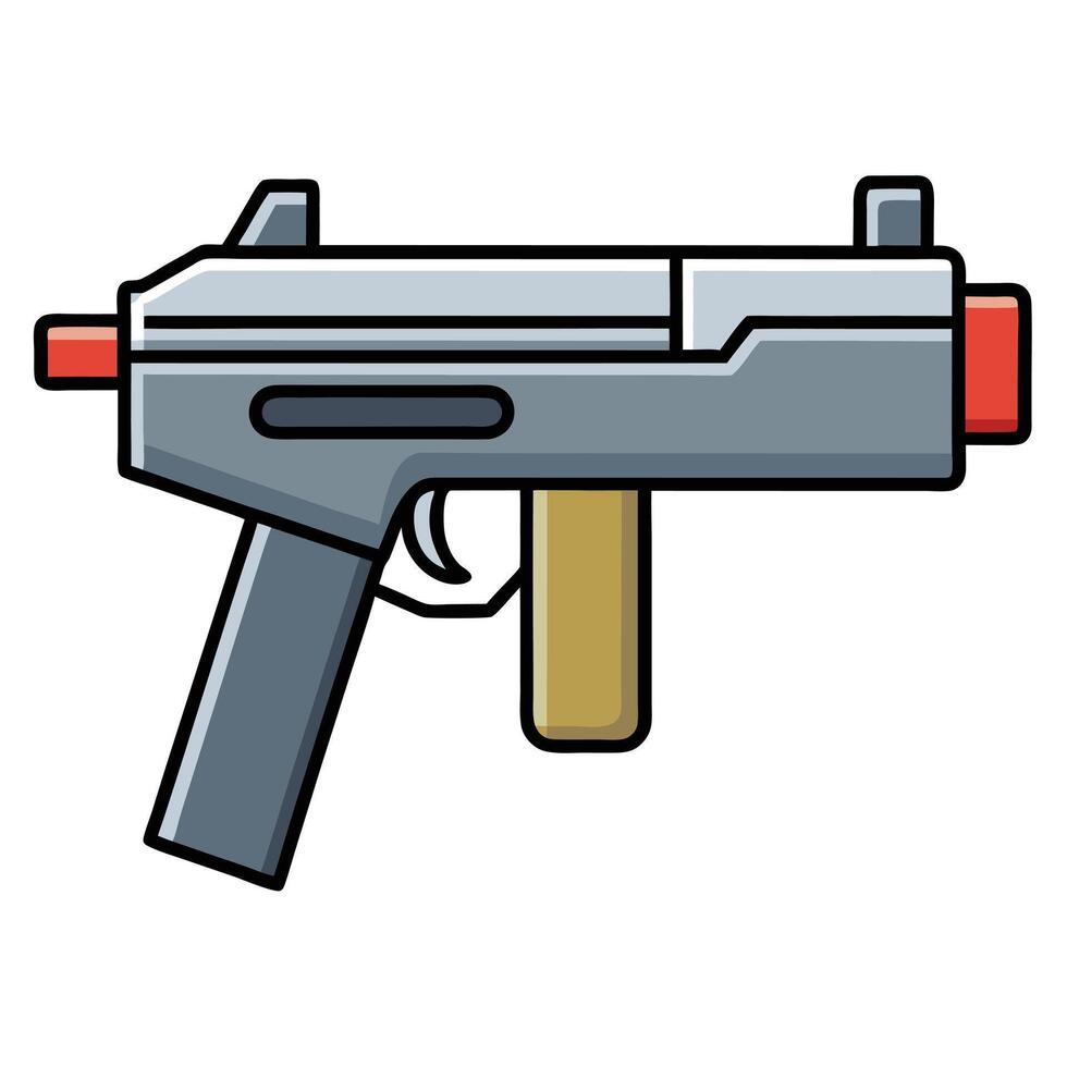 Gun Silhouette - Firearm Illustration vector