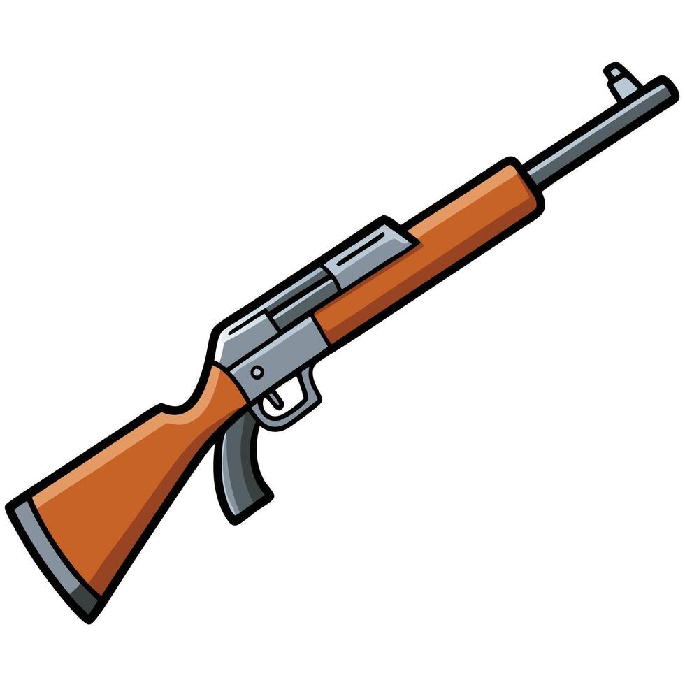 Pistol Illustration - Weapon Icon Design vector