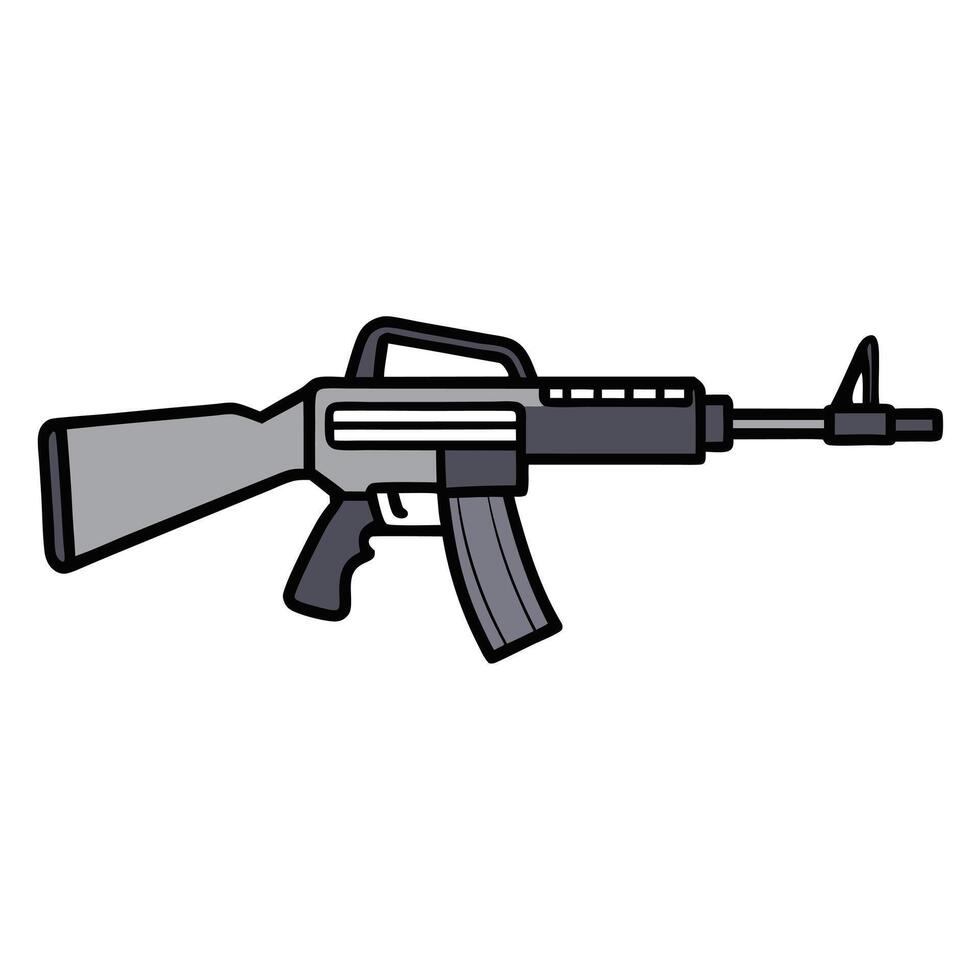 Pistol Art - Gun Drawing Illustration vector