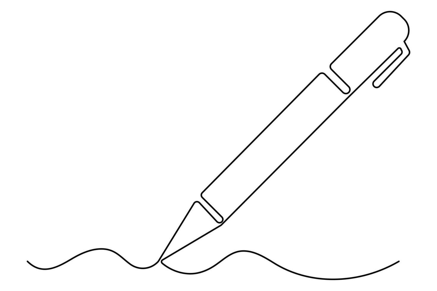 Minimalist continuous pen one line sketch vector
