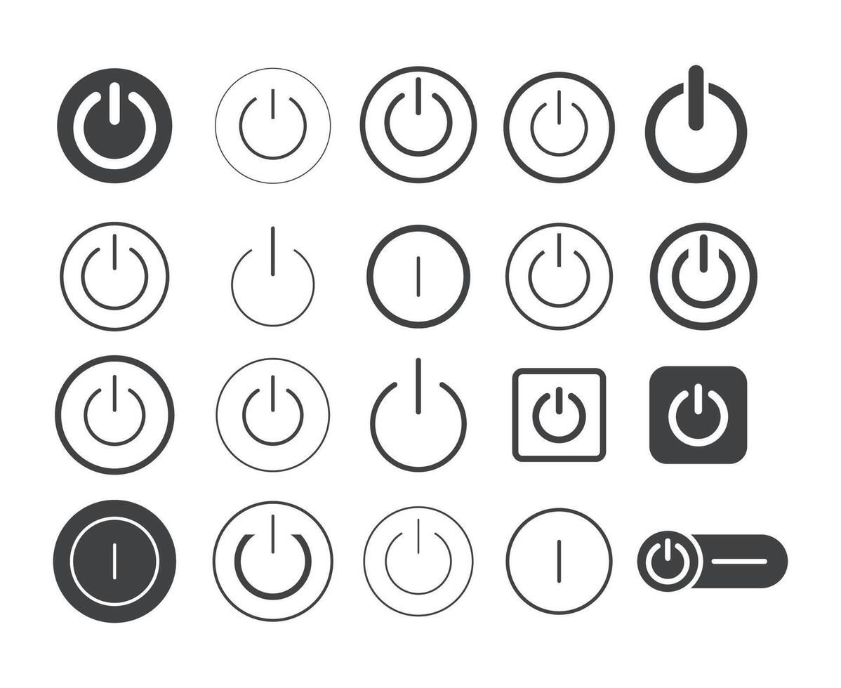 On Off switch icon design vector