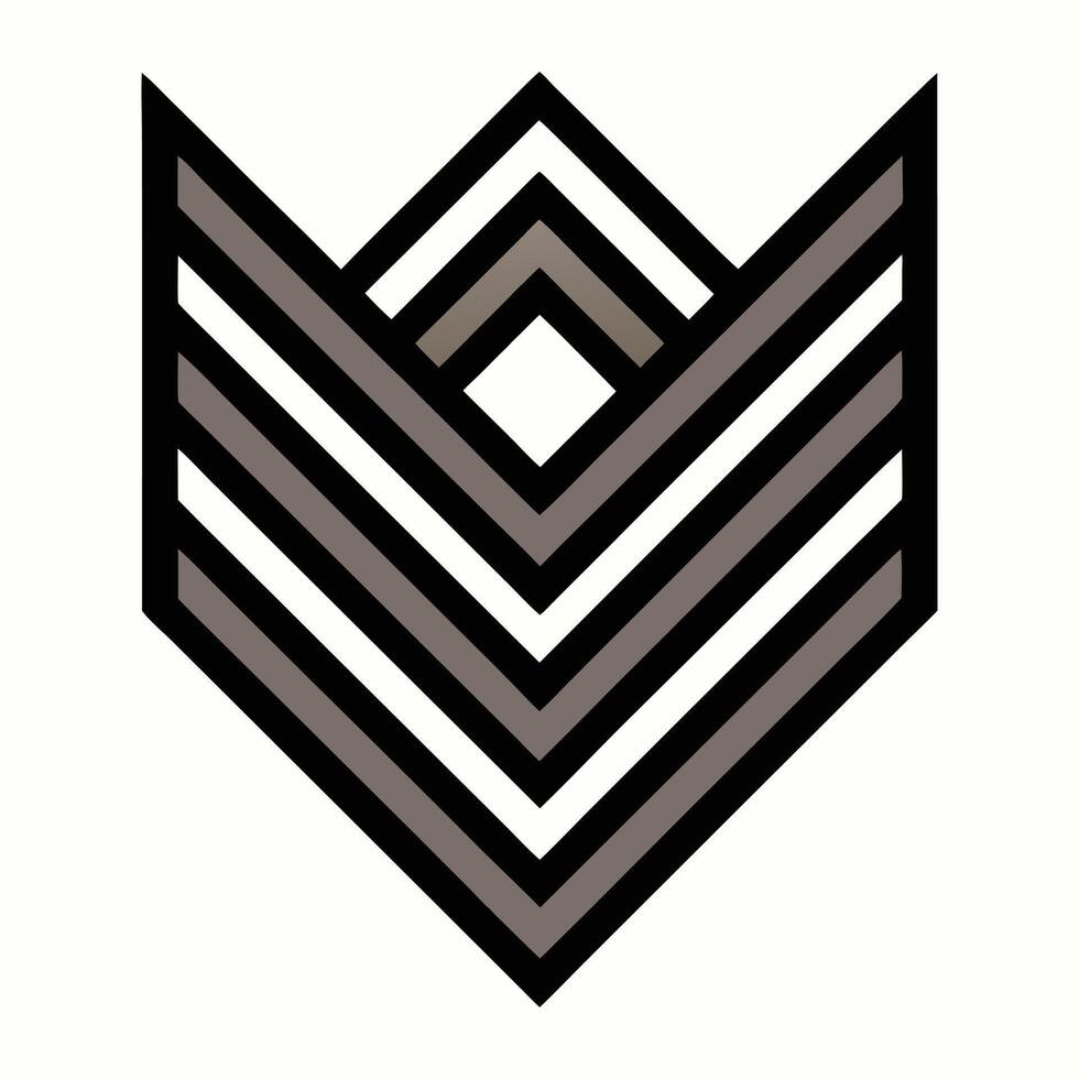 a logo for a company that makes a chevron pattern vector