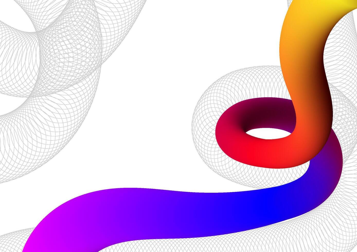 Digital technology Wavy white background. Wave wireframe colorful concept. Design for abstract fluid futuristic line shape curve color technology internet online fiber connect telecom. vector