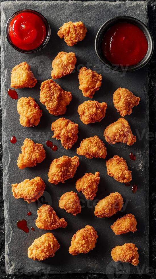 Crispy Fried Chicken Bites with Dipping Sauce - Perfect Finger Food photo