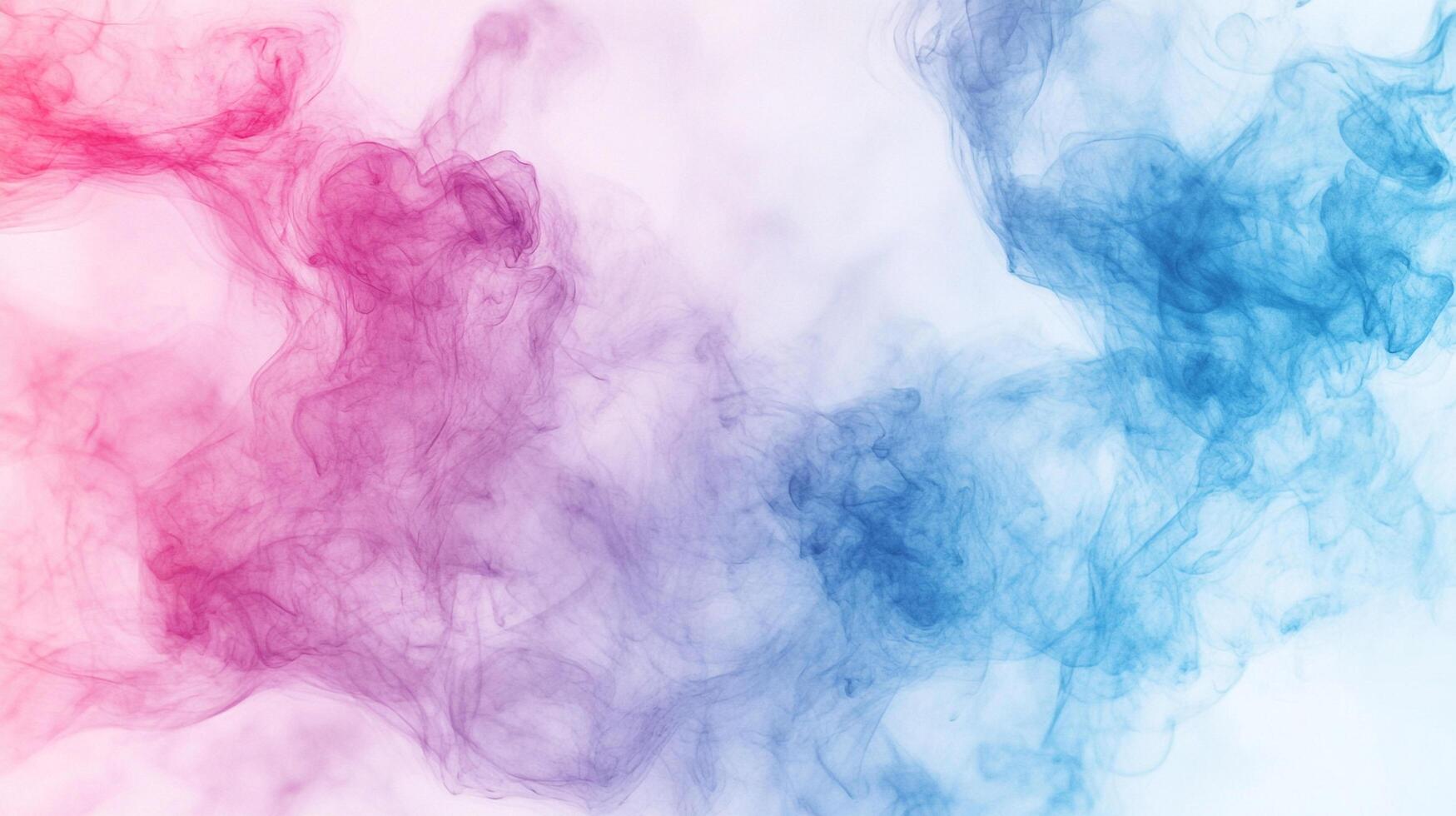 Pink and blue smoke blend beautifully, creating a mesmerizing and dreamy atmosphere. Perfect for artistic backgrounds. photo