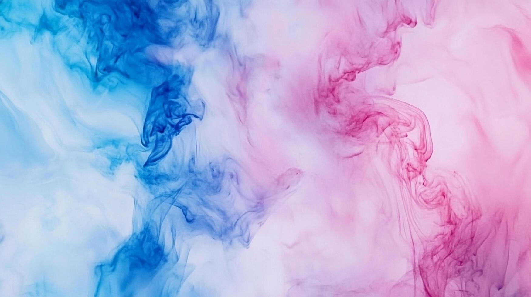 Abstract swirls of pink and blue create a dreamy and ethereal atmosphere. A captivating blend of colors in a fluid, artistic expression. photo