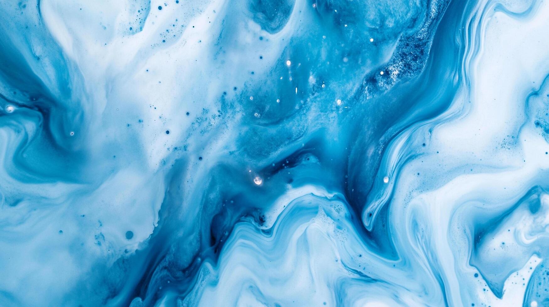 Abstract art with flowing blue and white textures. An illustration of fluid dynamics and swirling patterns in gentle tones, like waves. photo
