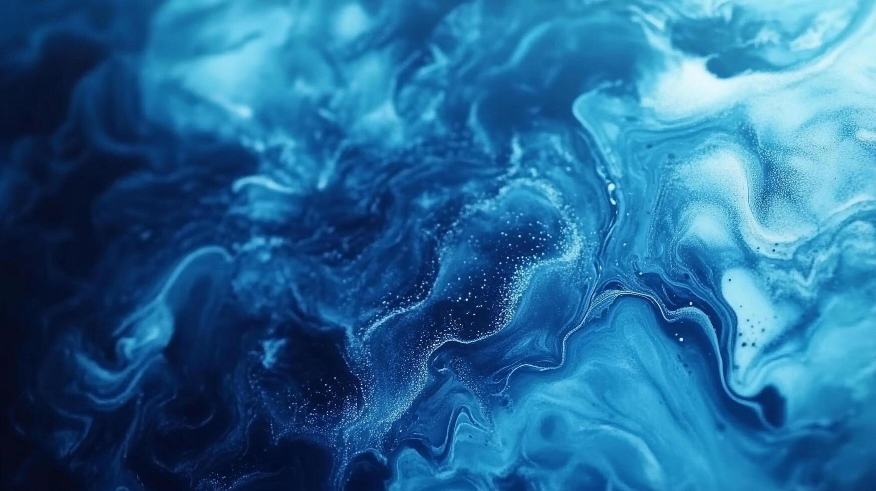 Abstract swirling patterns of blue tones blend seamlessly, creating a captivating and serene visual experience of a blue oceanic depth. photo