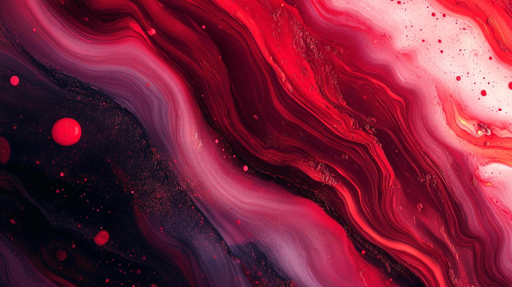 Abstract swirling paint texture with blended colors. A mesmerizing display of fluid motion and artistic composition in shades of red and purple. photo