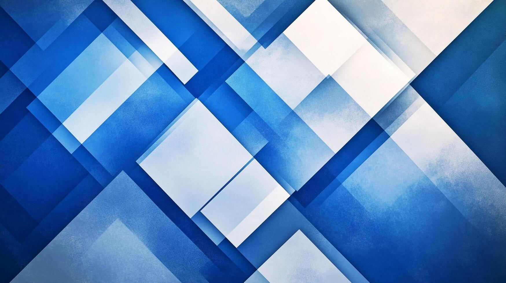 Dynamic interplay of geometric shapes in cool blues, creating a sense of depth and modern elegance with overlapping forms. photo