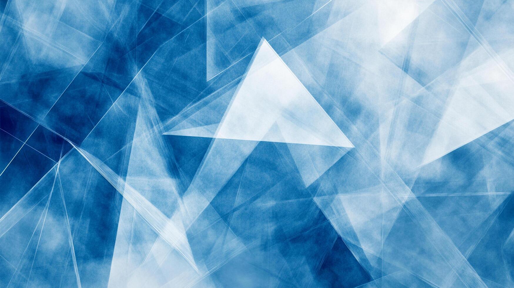 Abstract blue and white background with geometric shapes and lines creating a modern and visually dynamic composition. photo
