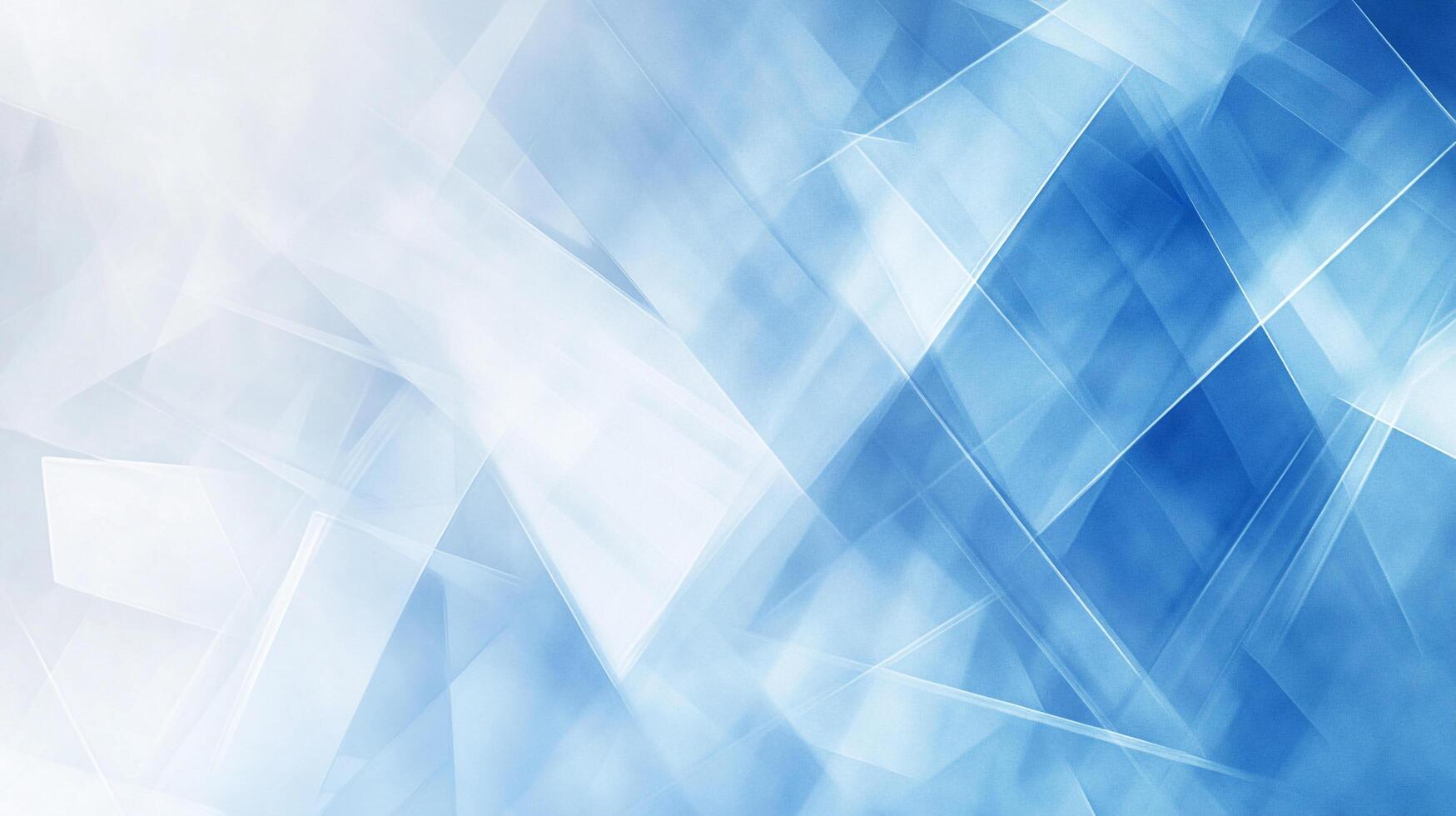 A serene, abstract composition featuring translucent, geometric shapes in varying shades of blue, evoking a sense of calm and ethereal beauty. photo
