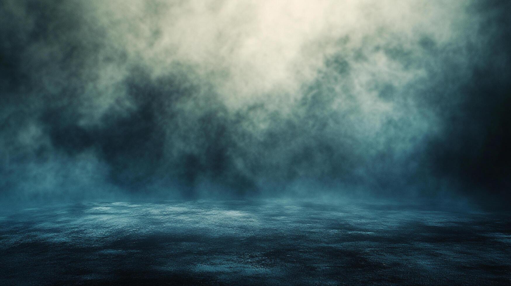 An atmospheric and abstract image featuring a dark, textured surface and an ethereal backdrop of light and shadow, creating a mysterious ambience. photo