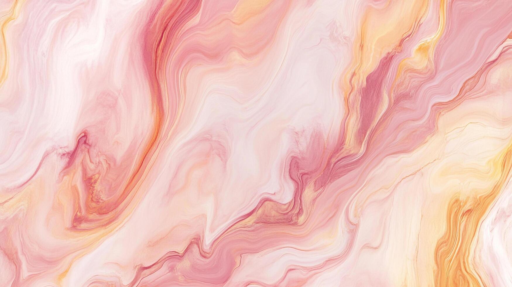 Swirling colors of pink, orange, and white create an organic marble-like pattern with fluid lines and a soothing, calming aesthetic. photo