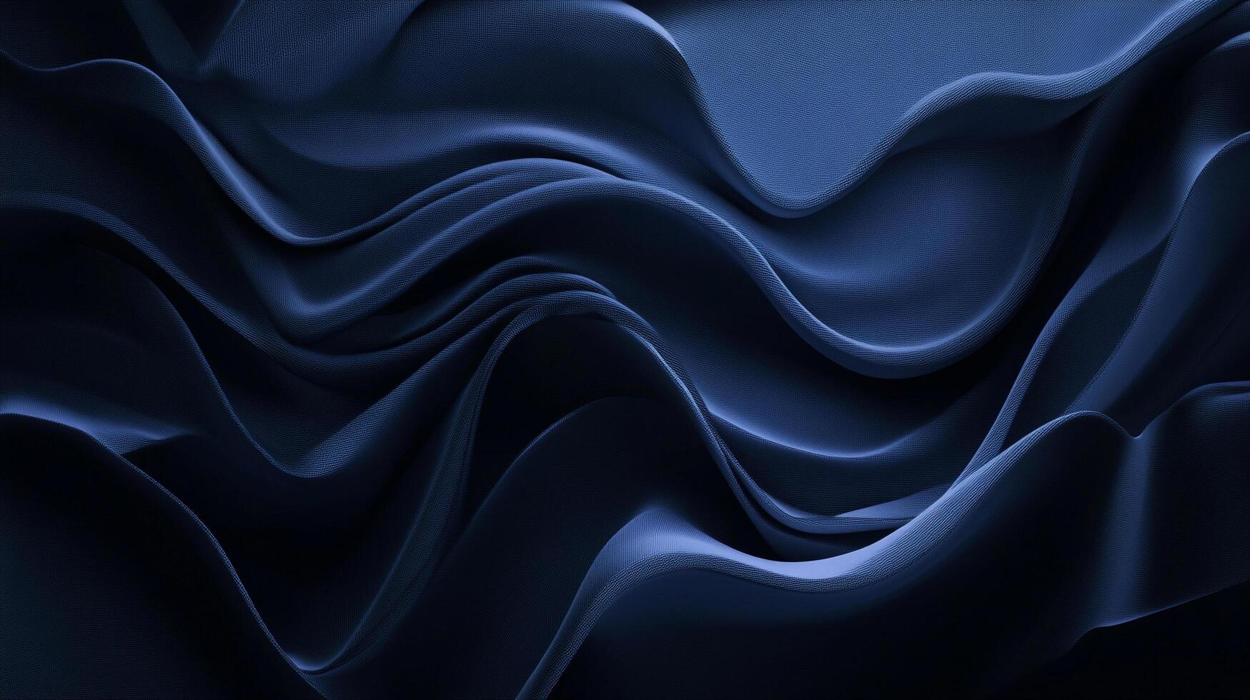 Abstract deep blue waves with gentle curves creating a calming, serene visual texture. Ideal for backgrounds with an artistic touch. photo