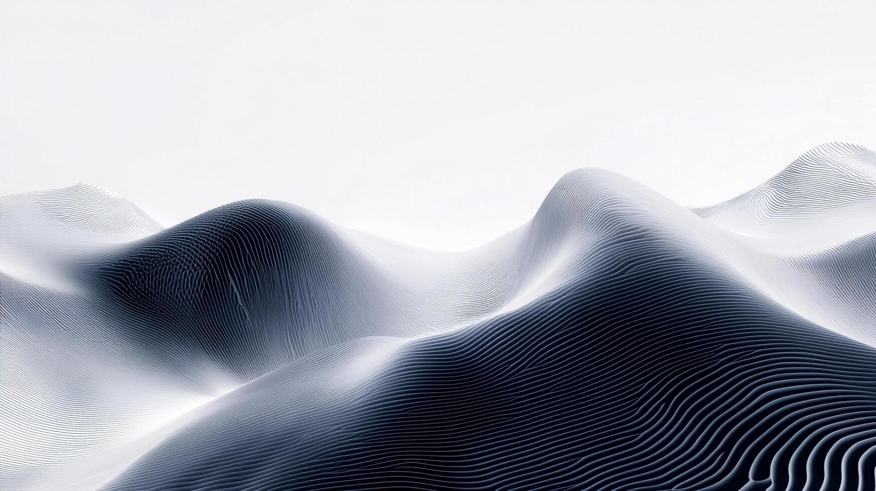 Abstract layered landscape with subtle gradients, evokes a sense of depth and movement in a minimalist, clean design. Nature-inspired art. photo