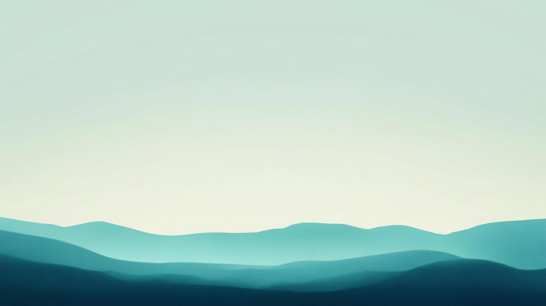 A serene, gradient landscape illustration featuring rolling blue hills fading into a soft, muted background evoking peace and calmness. photo