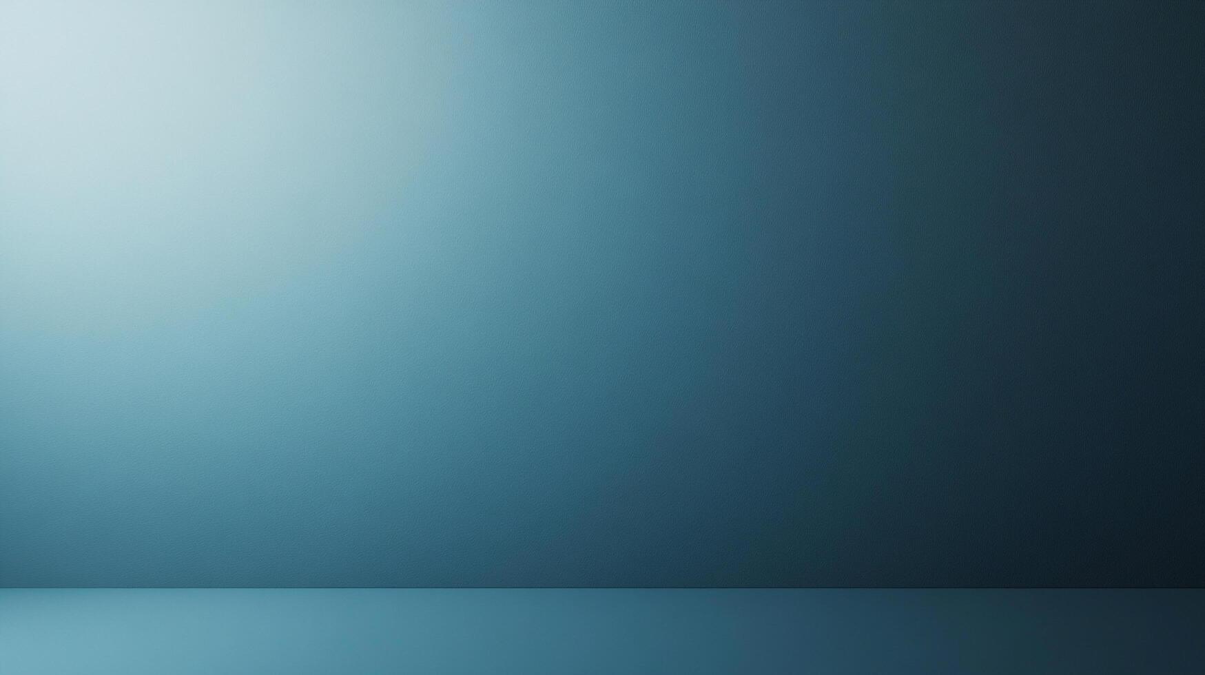 An evenly illuminated, monochromatic blue scene. The image features a wall and floor, with a soft gradient from light to dark. photo