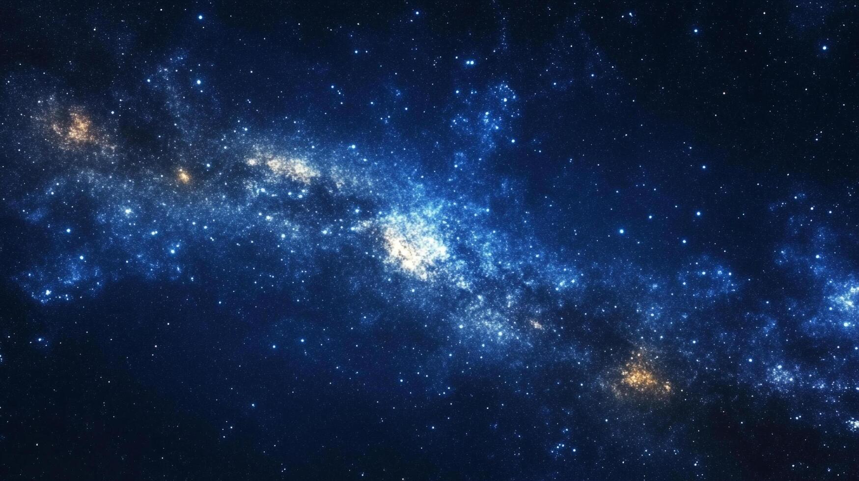 A mesmerizing display of cosmic beauty, the stars create patterns within the vastness of space in shades of blue, white, and gold. photo