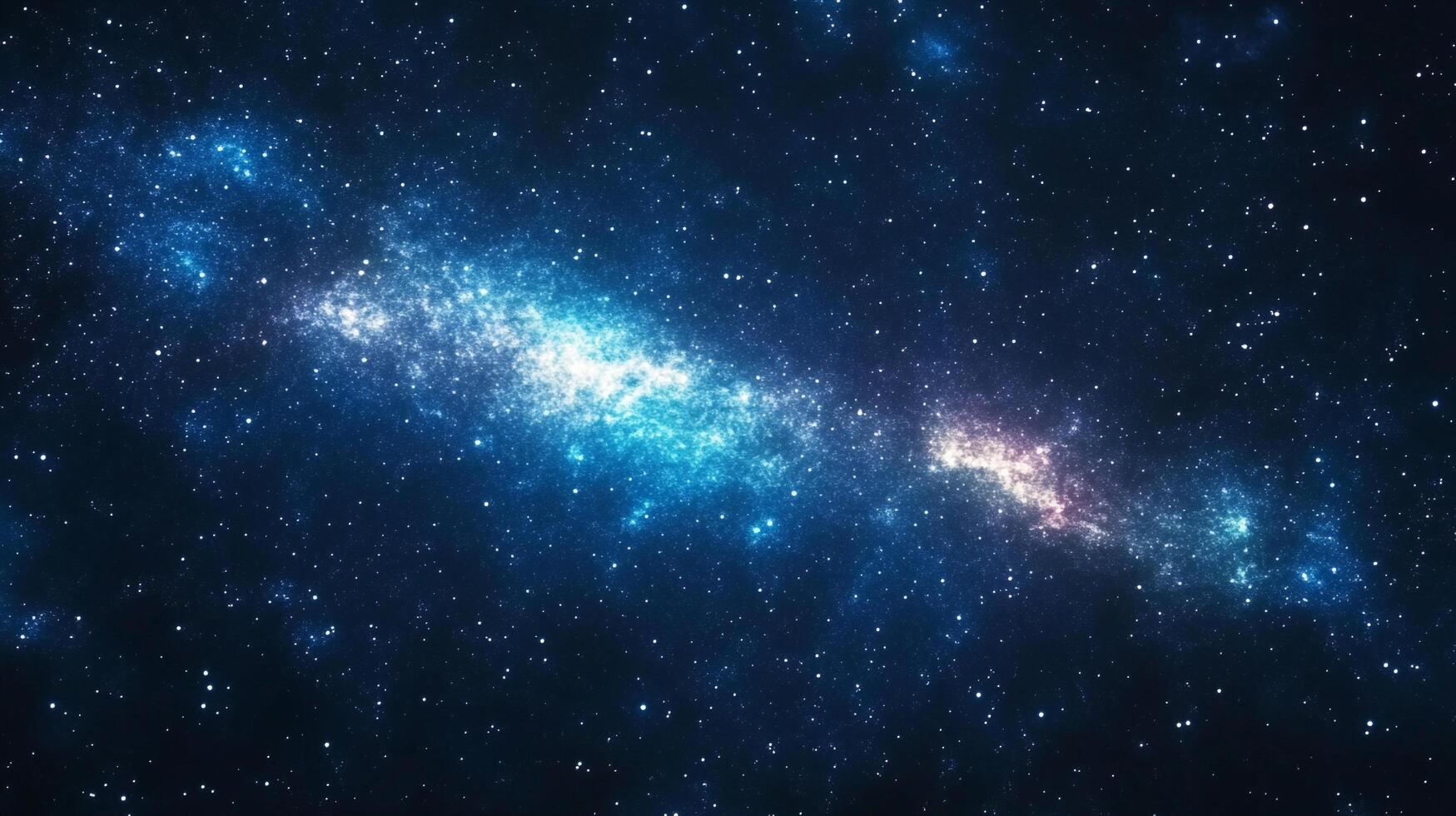 Vibrant cosmic panorama showcasing a brilliant star cluster, celestial dust, and distant galaxies in a breathtaking display. photo