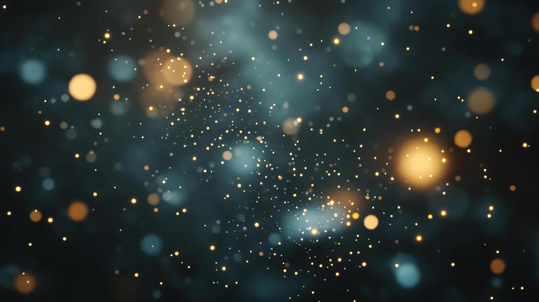 Elegant sparkle and bokeh with floating dust, perfect for adding a touch of magic. Ideal background for holiday-themed graphics and projects. photo