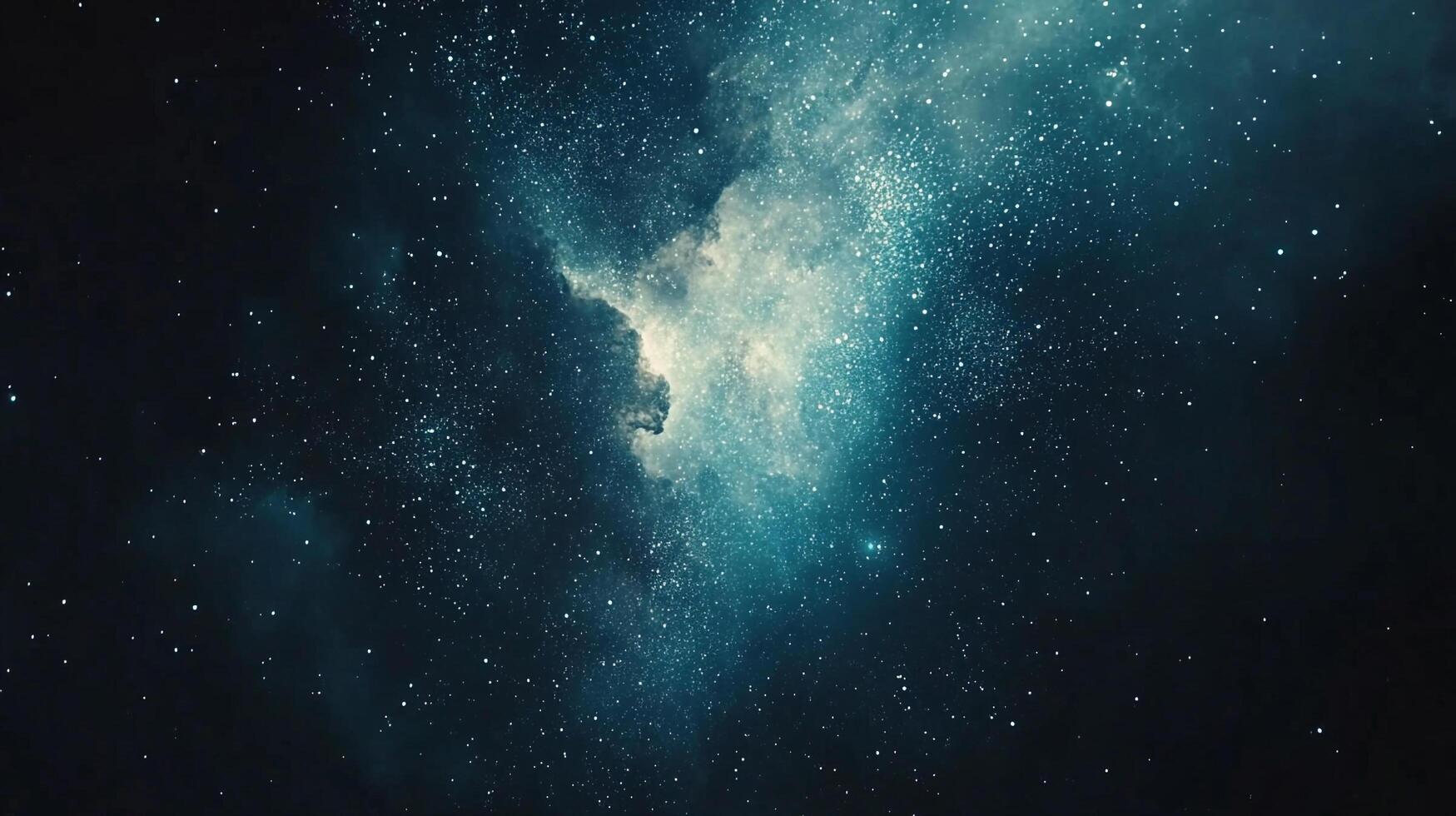 Celestial canvas illuminated by twinkling stars, a cosmic dance of light and shadow, showcasing the vastness and beauty of space. photo