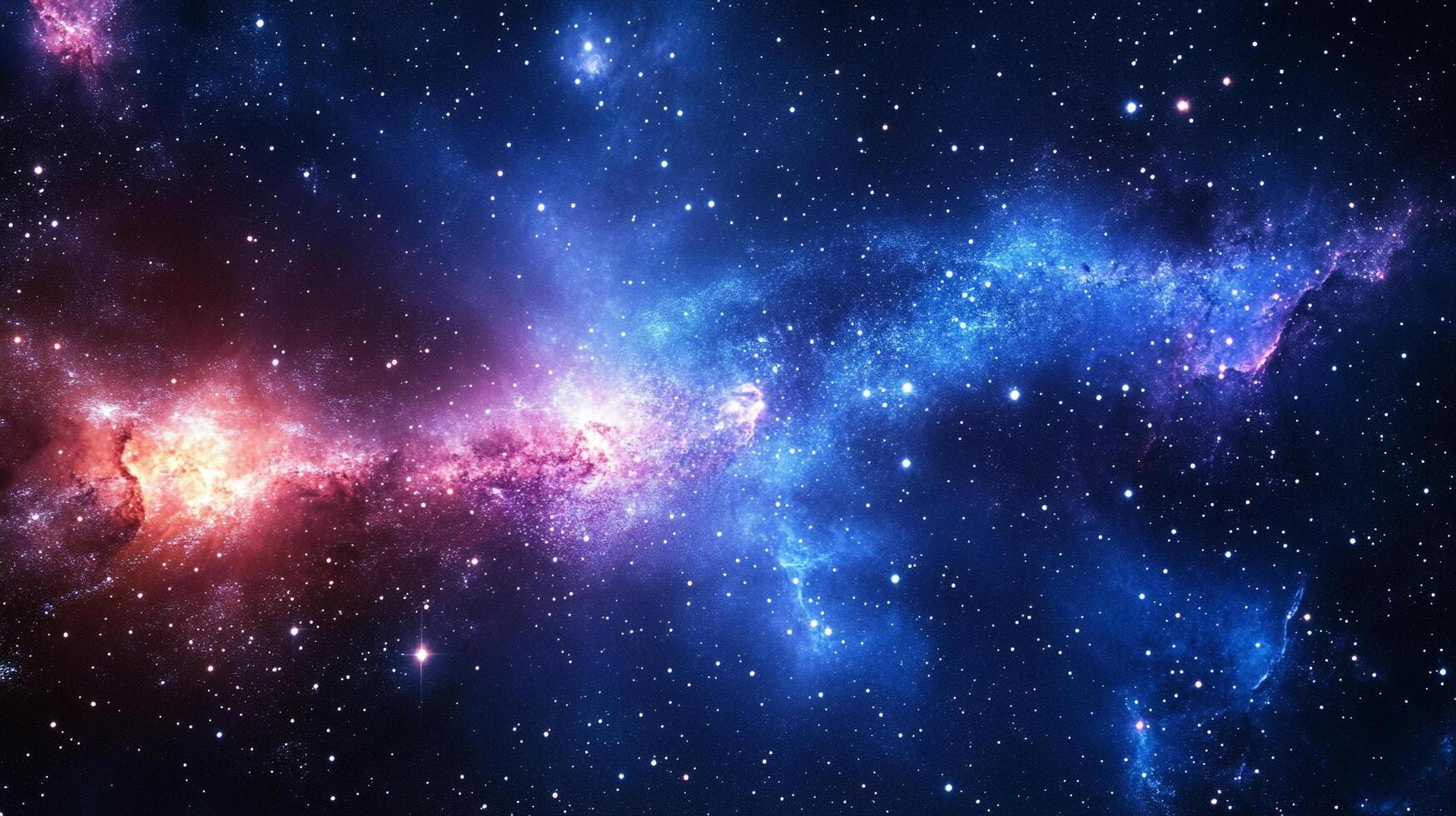 A breathtaking image of a cosmic nebula displaying vibrant colors in the night sky and stars, evoking awe and wonder of the universe. photo