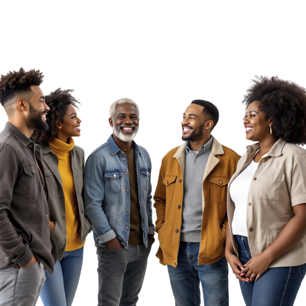Group of people standing together png