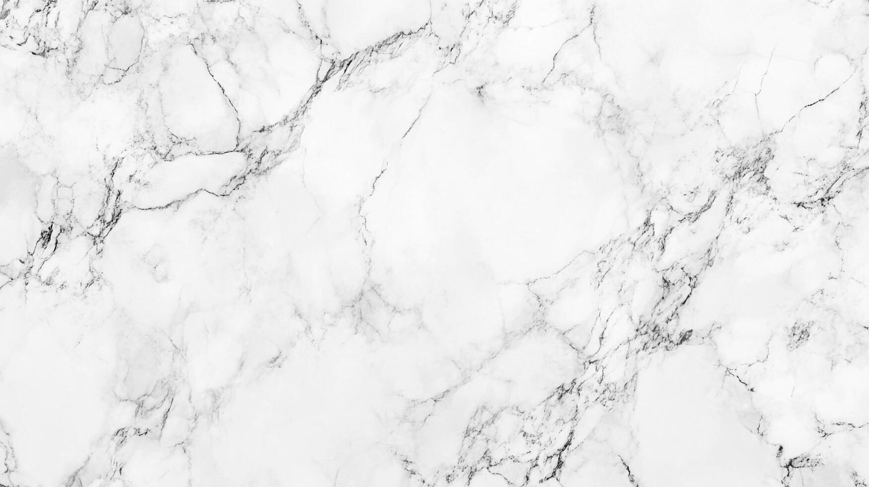 Detailed view of a pristine white marble slab featuring intricate gray veining, creating a natural, elegant stone pattern and texture. photo