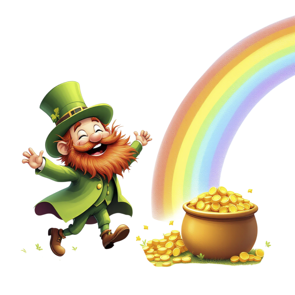 Leprechauns and rainbows png