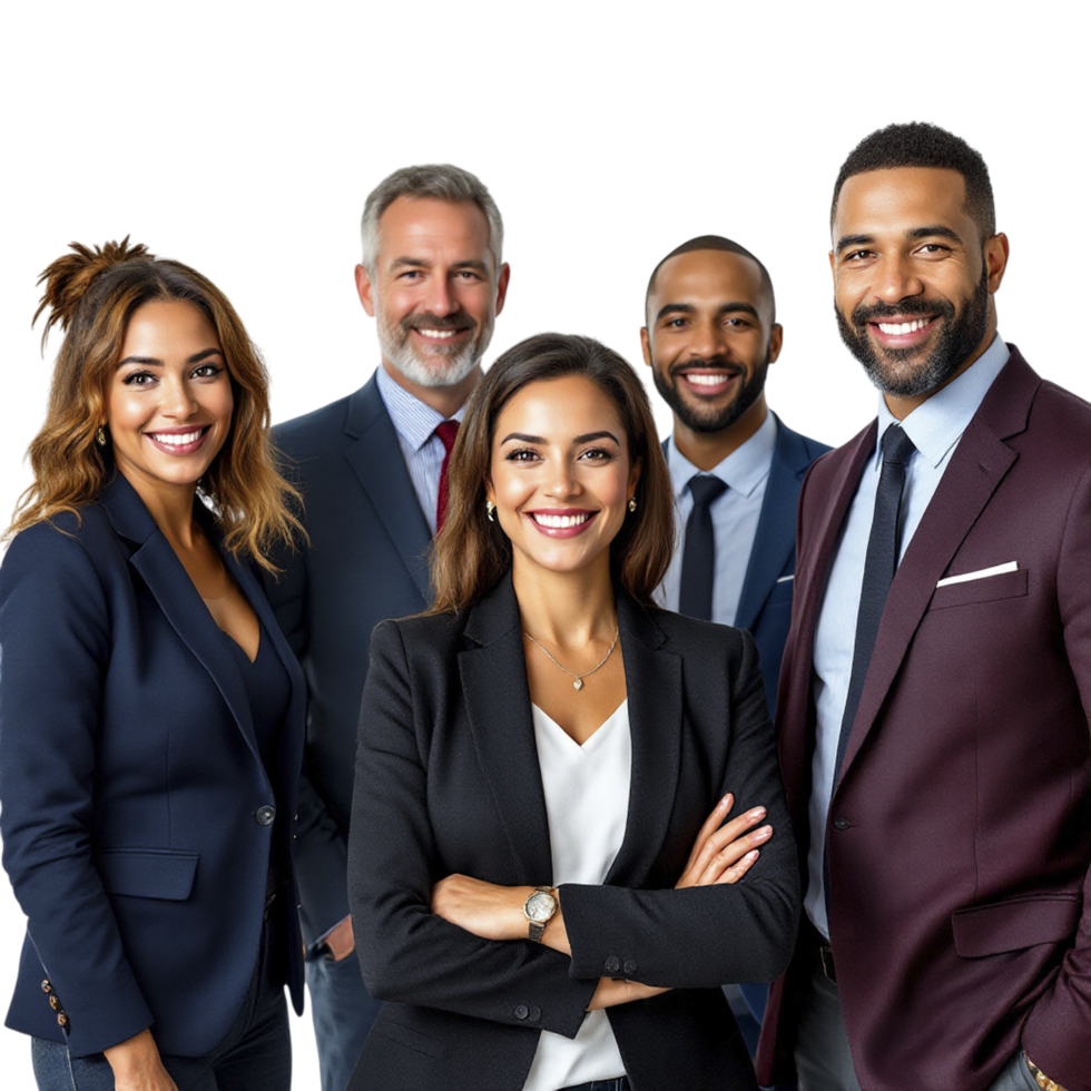 A group of business people standing together png