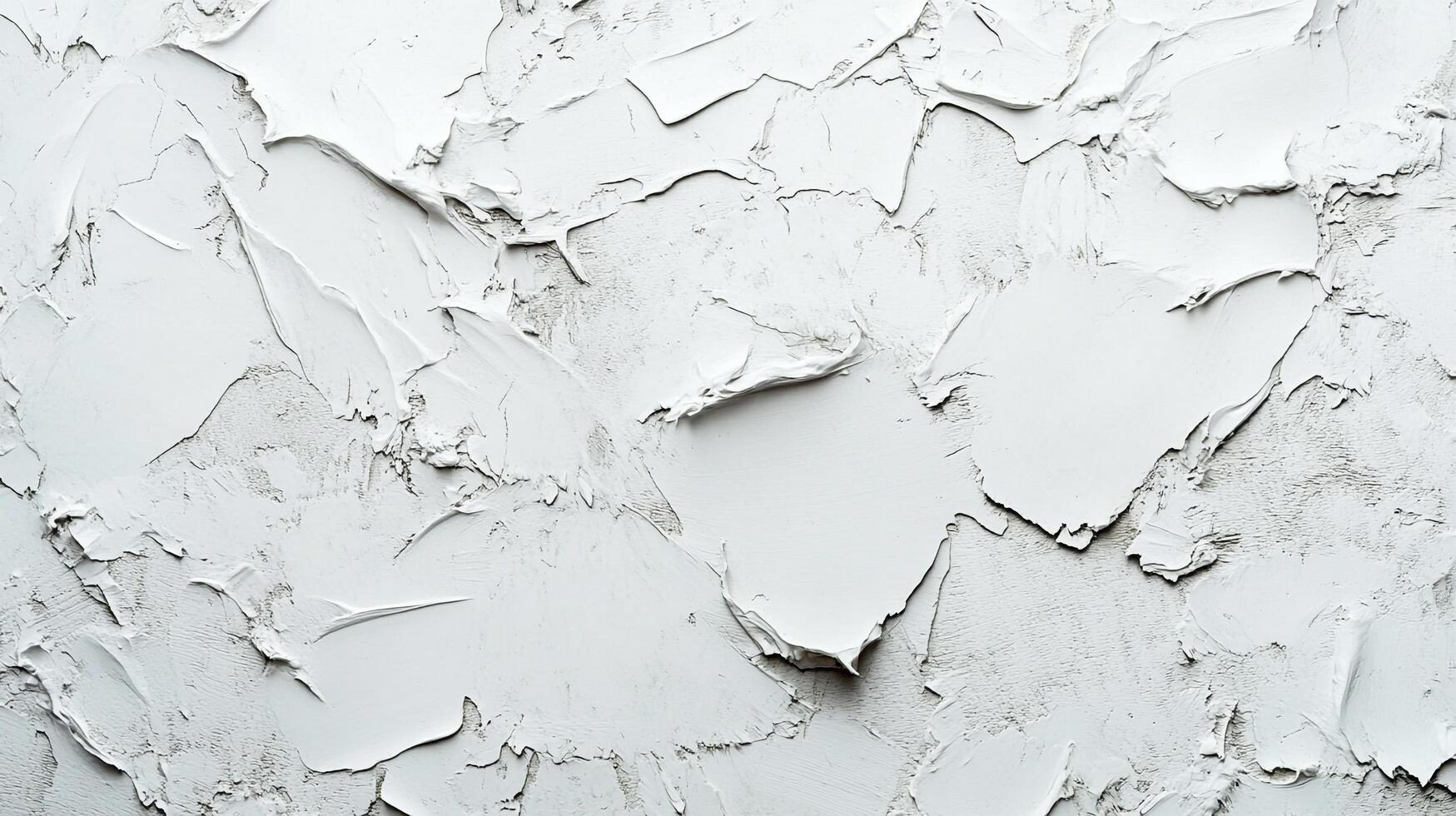 Textured surface with thick white paste, creating a dynamic, tactile effect, highlighting the interplay of light and shadow. photo