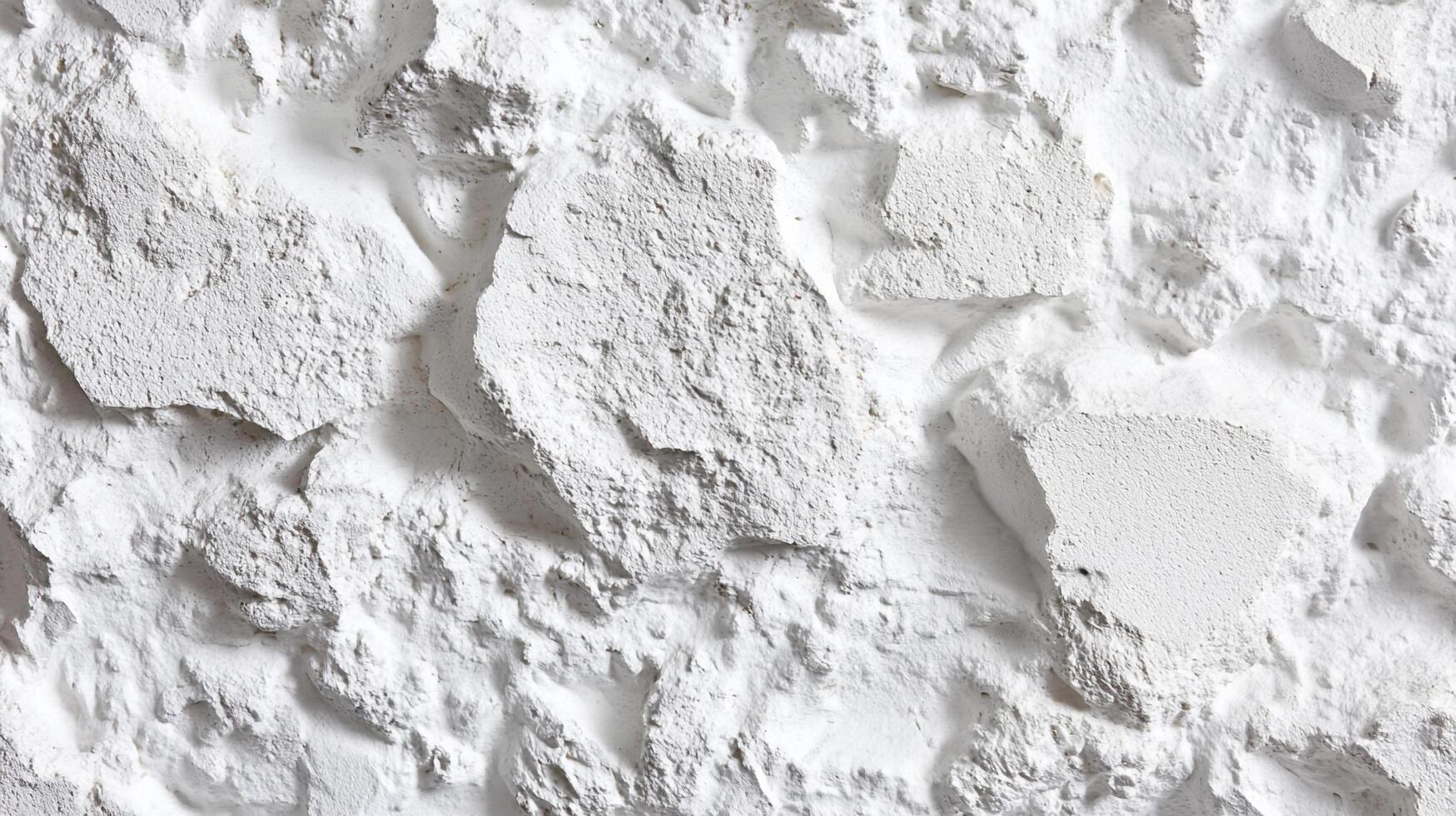 A close-up showcases a textured white wall, its rugged surface catching the light, creating a pattern of shadows and highlights. photo