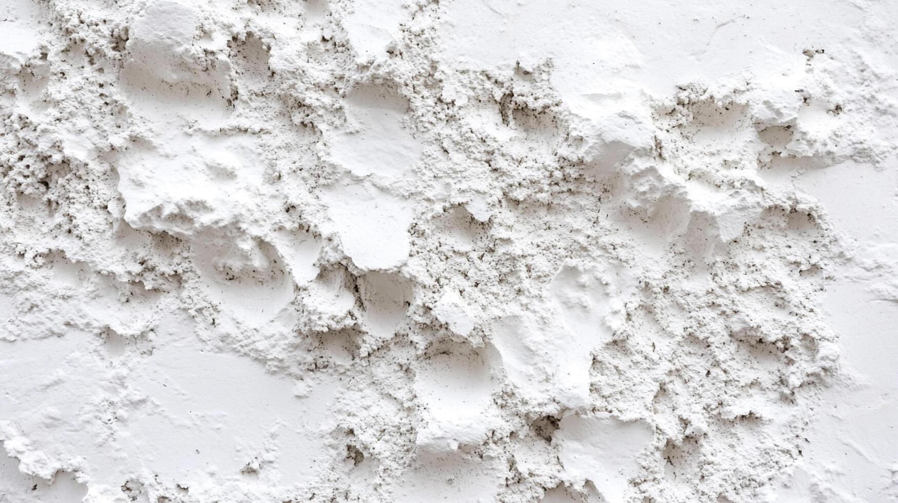 Textured white surface with an organic and undulating pattern creating depth and dimension with shadows across the wall surface. photo
