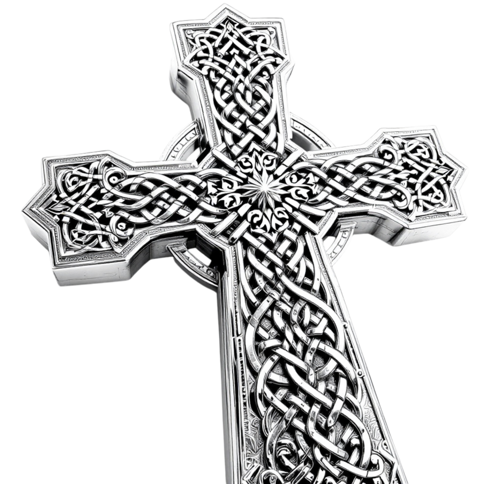 Celtic cross pendant png