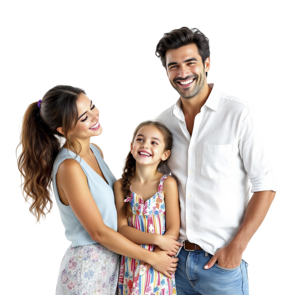 A family posing for a photo together png