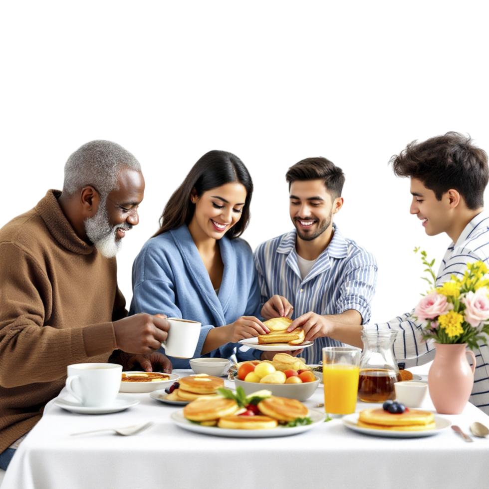 A group of people sitting at a table png