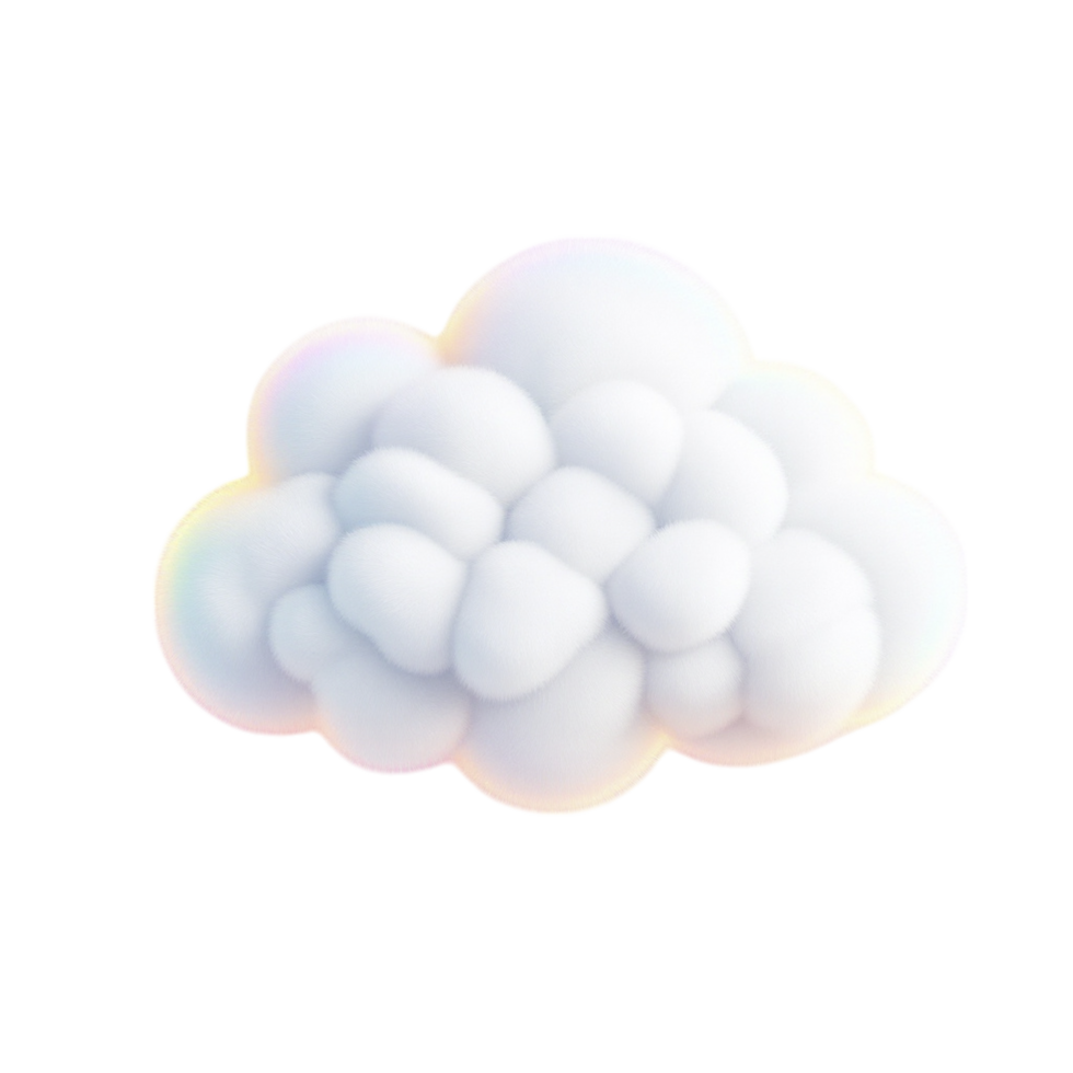 A cloud with white clouds on a black background png