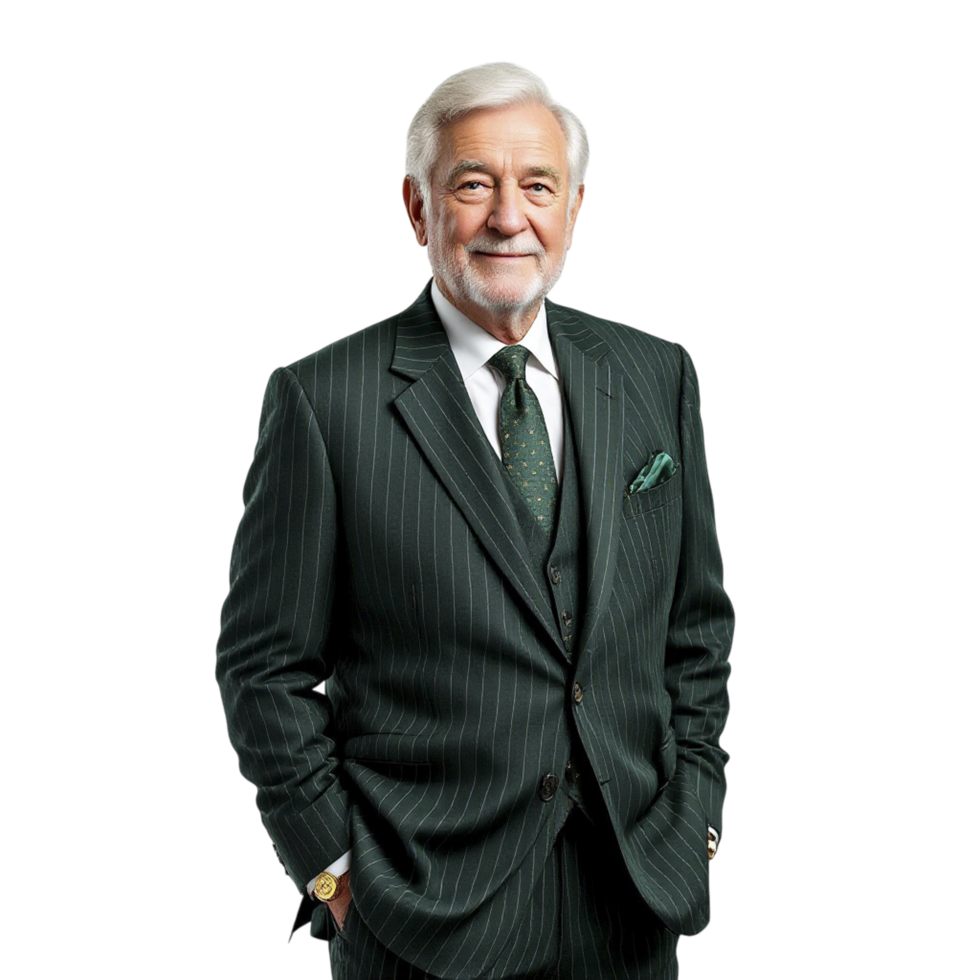 A man in a suit and tie posing for a photo png
