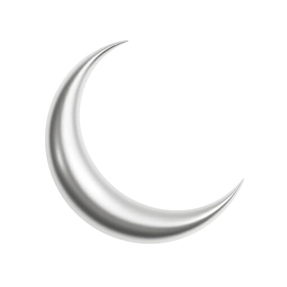 A crescent on a black background png